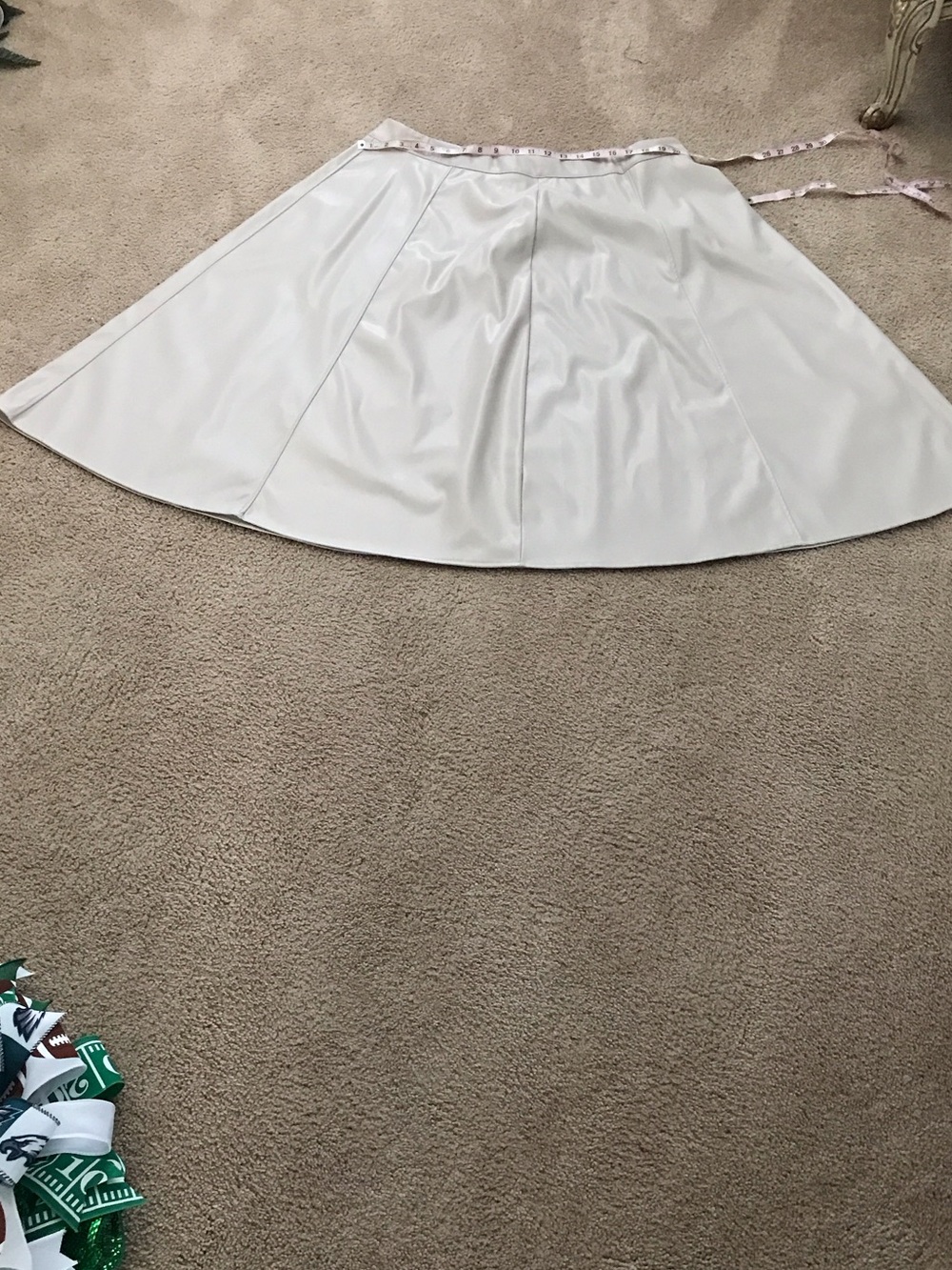 Faux leather skirt!